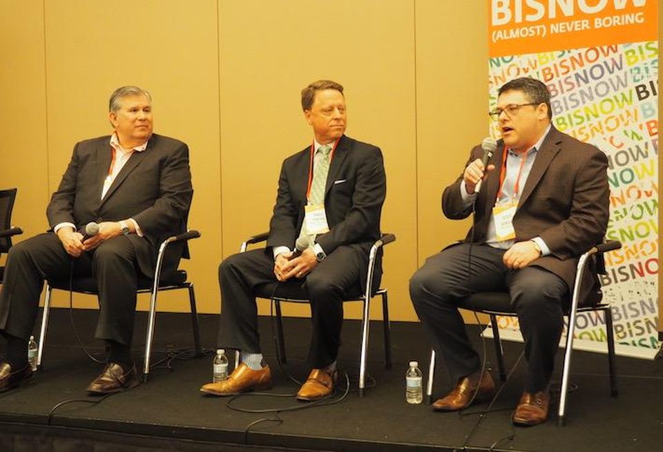 Capital Health Group's Ken Assiran, Silverstone Senior Living's Chris Porter and Erickson Living's Scott Gensler