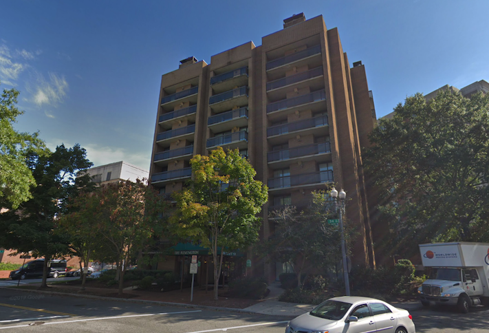 The Remington apartment building at 601 24th St. NW