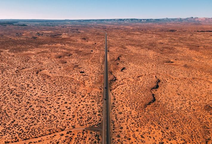 desert drought road arid dry