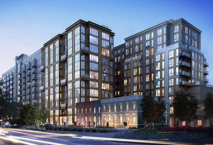 A rendering of the development Ronald D. Paul Cos. had planned at 1319 South Capitol St. SW. 