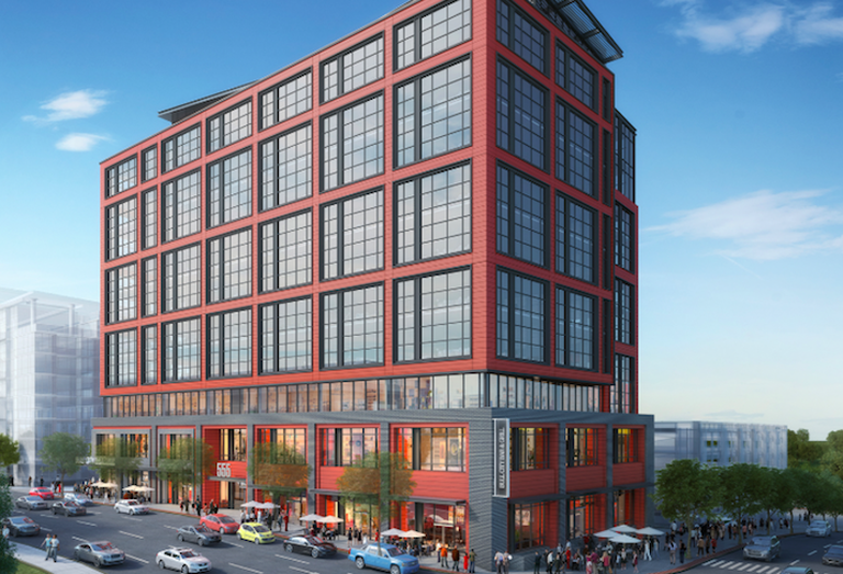 A rendering of Akridge's 555 Magnum Street development in Durham