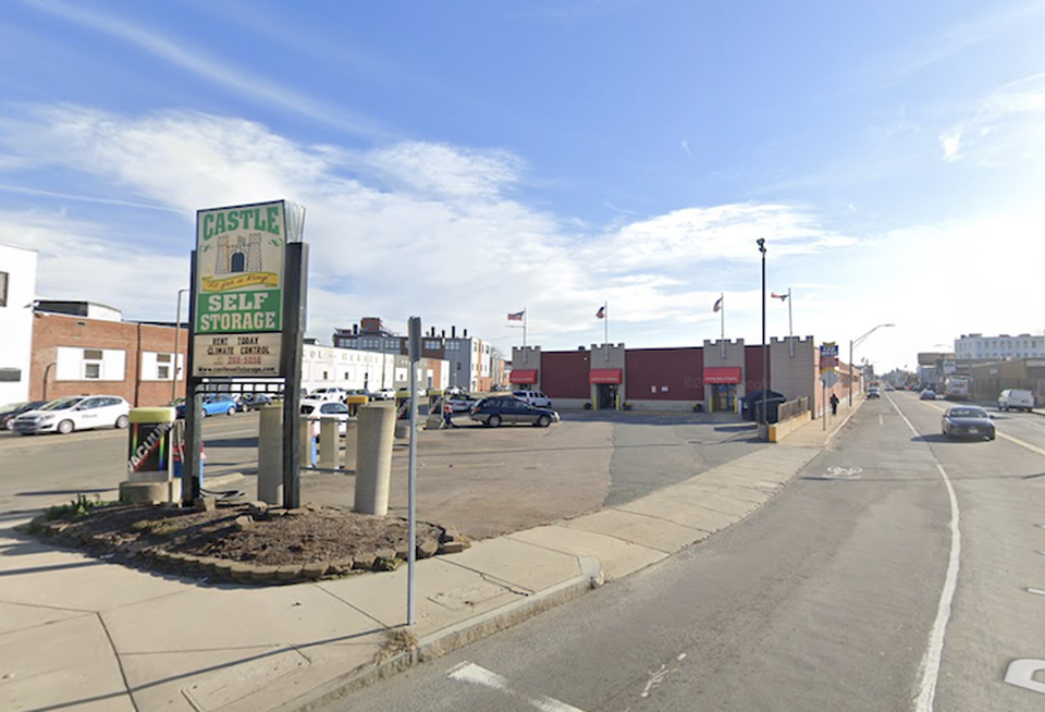 The Castle Self Storage property at the intersection of Dorchester Avenue and Old Colony Avenue in South Boston.