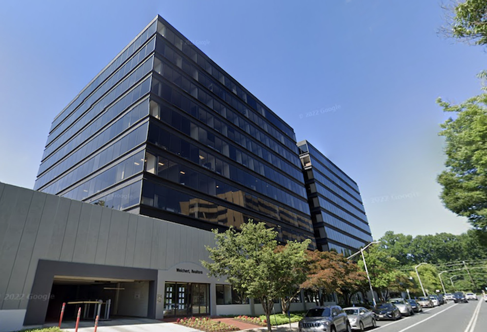 The One Central Plaza office building in Rockville, Maryland, the largest asset in the 12-building portfolio.