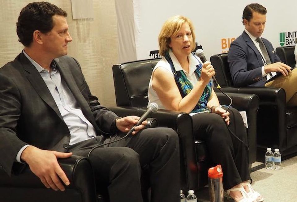 ZOM Living's Andy Cretal, Stonebridge's Jane Mahaffie, Federal Realty's Mike Ennes