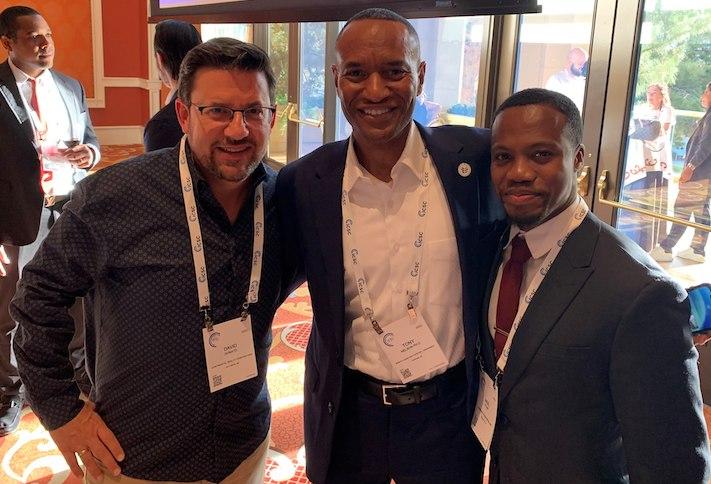 Continental Realty Corp.'s David Donato, North Carolina Central University's Dean Anthony Nelson and Combined Properties' Akiel Pyant. 