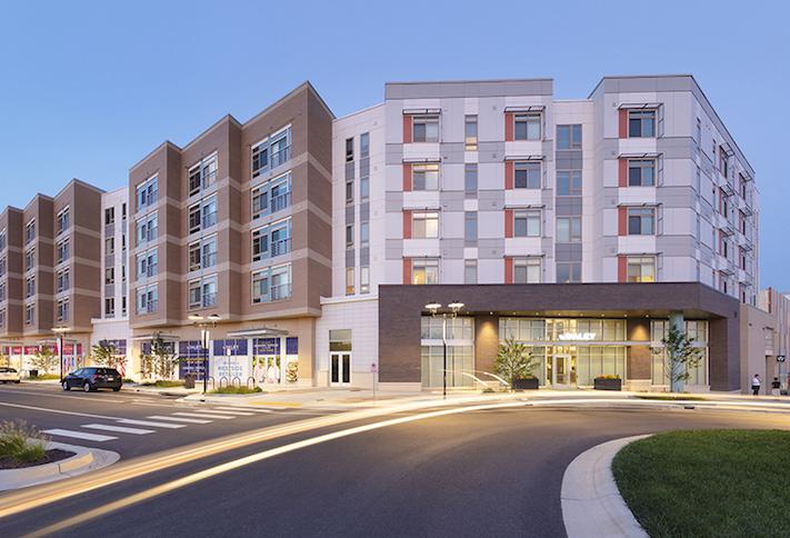 The Daley at Shady Grove, a 333-unit apartment building with retail in Rockville