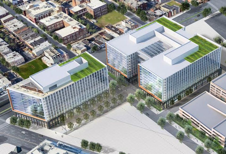 A rendering of the new Securities and Exchange Commission headquarters that Douglas plans to build at 60 New York Ave. NE. 