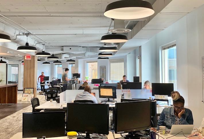 TransitScreen's new office at 750 17th St. NW