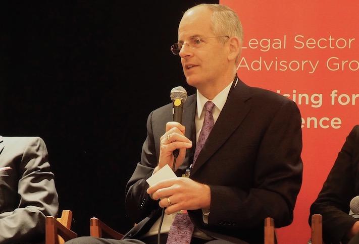Tishman Speyer's Dan Dooley, then with Carr Properties, at a 2017 Bisnow event