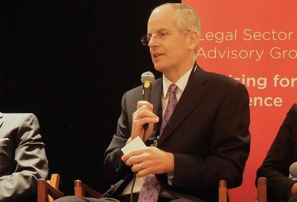 Tishman Speyer's Dan Dooley, then with Carr Properties, at a 2017 Bisnow event