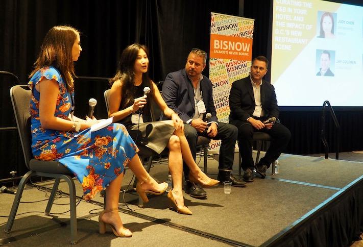 GKA's Sarah Vining Crisafulli, Dream Hotel Group's Judy Chen, Chef Robert Wiedmaier and Streetsense's Jay Coldren