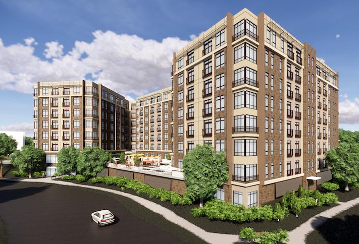 A rendering of the 240-unit Lake Anne House community for low-income seniors in Reston. 