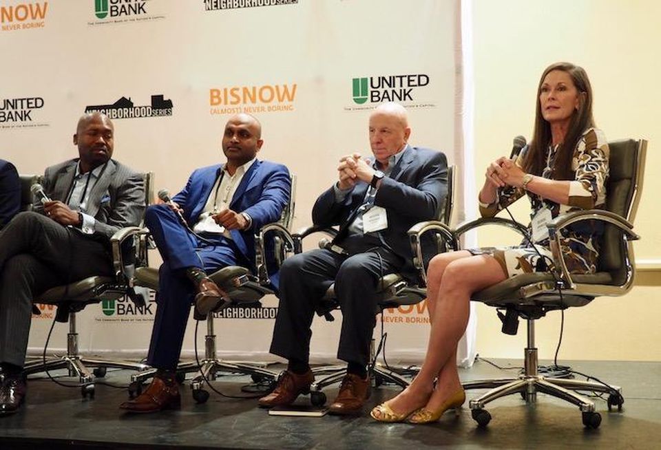 The St. James' Craig Dixon, Combined Properties' Sri Velamati, Pennoni's Joseph Viscuso and Federal Realty's Deirdre Johnson