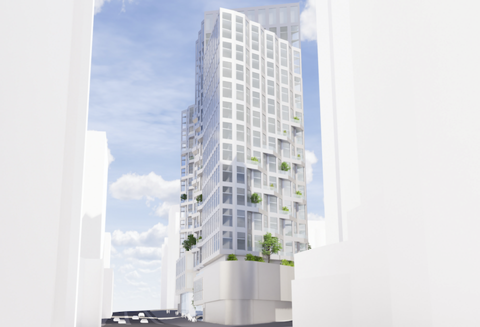 A rendering of the project Snell Properties has planned for 1820 North Fort Myer Drive in Rosslyn.