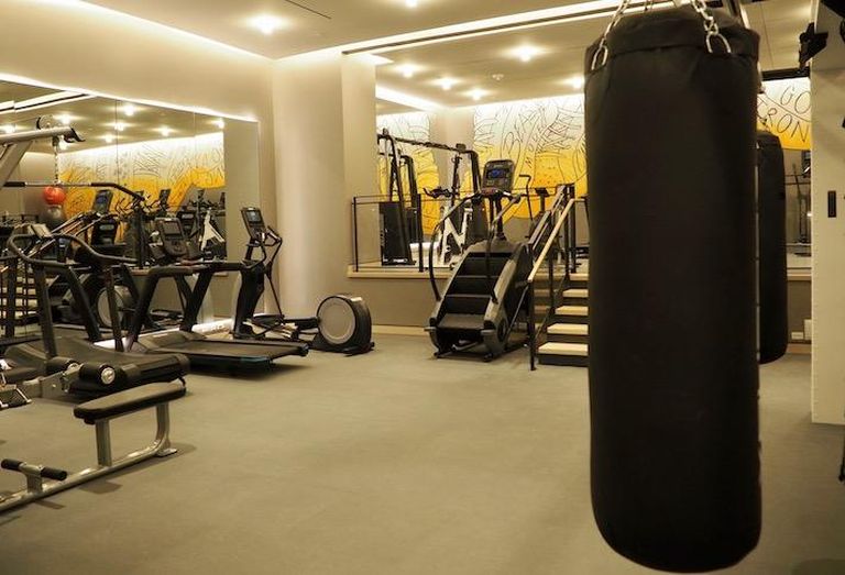 The fitness center at RESA NoMa
