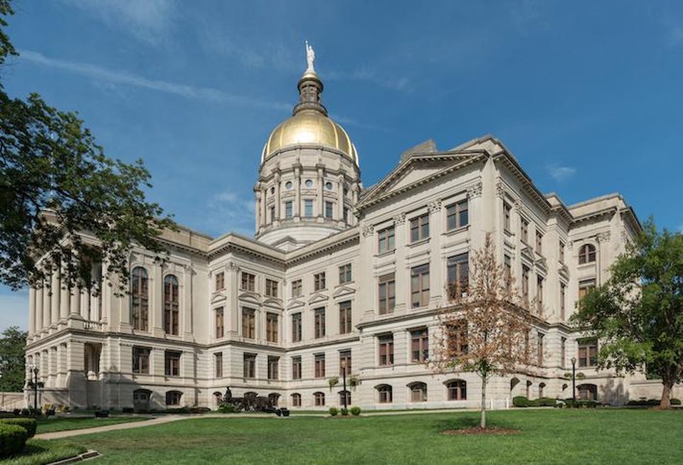 The Georgia state capitol building in Atlanta.