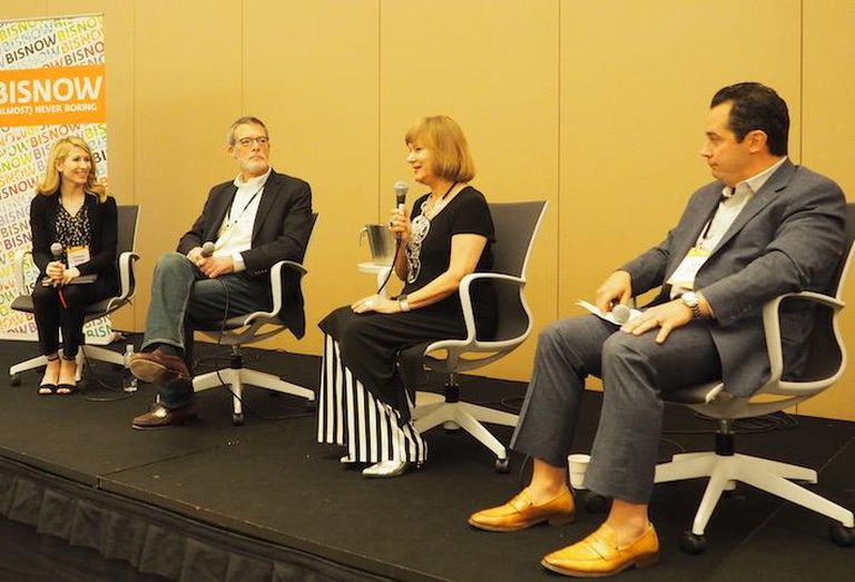 Baker Tilly's Courtney Davison, Fox Architects' Bob Fox, Hickok Cole Architects' Yolanda Cole and ZDS' Eric Zuena