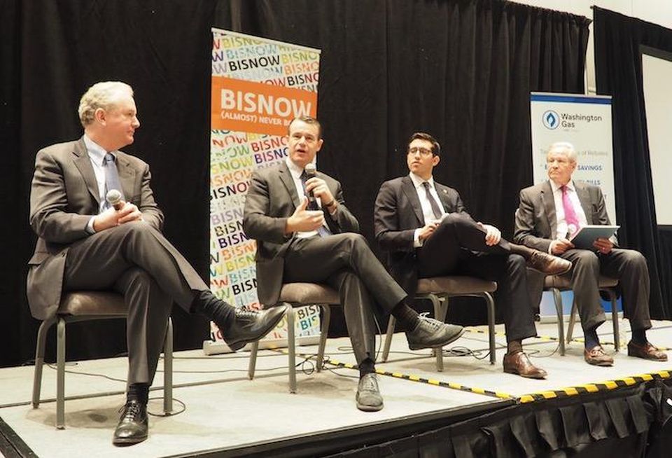 Sen. Chris Van Hollen, Sen. Todd Young, HUD's Alfonso Costa and National Multifamily Housing Council's Doug Bibby