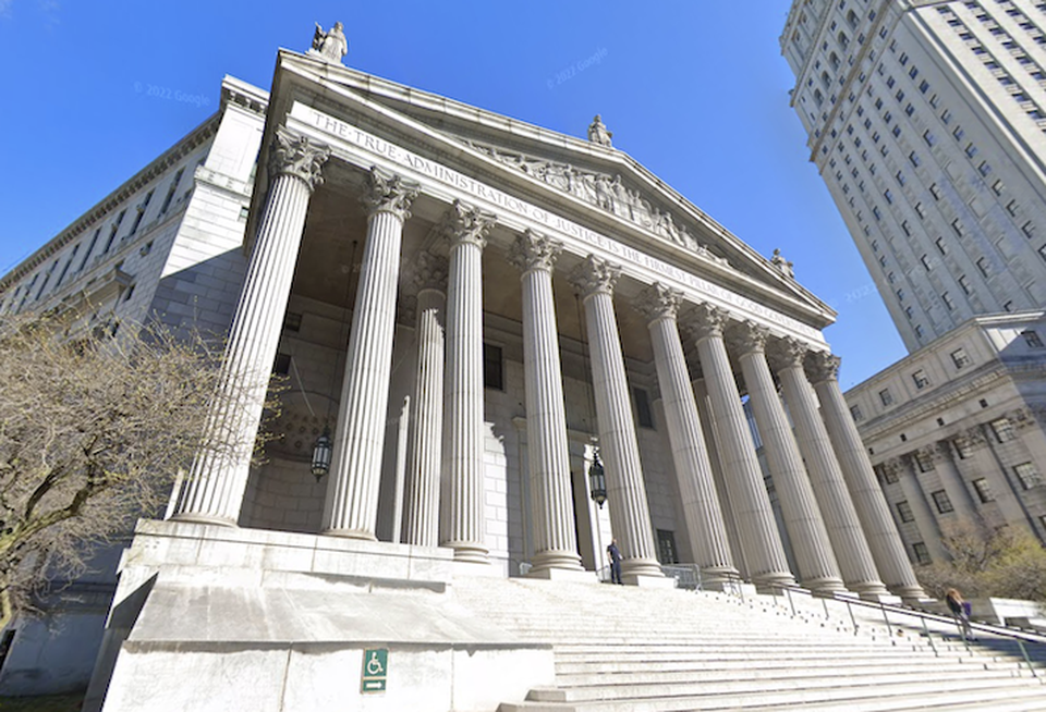 The New York Supreme Court building in Manhattan.