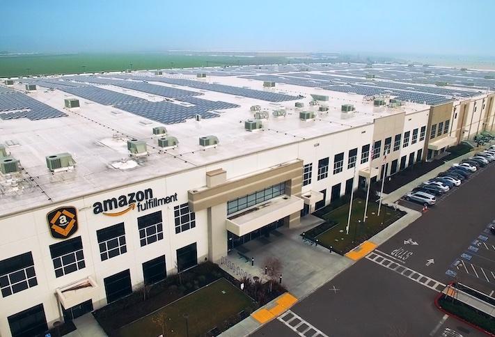 An Amazon fulfillment center. 