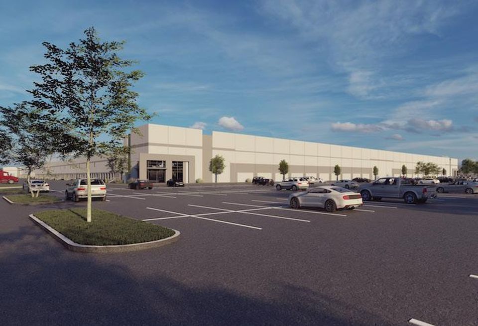 A rendering of one of the industrial buildings planned at the National Capital Business Park in Prince George's County.