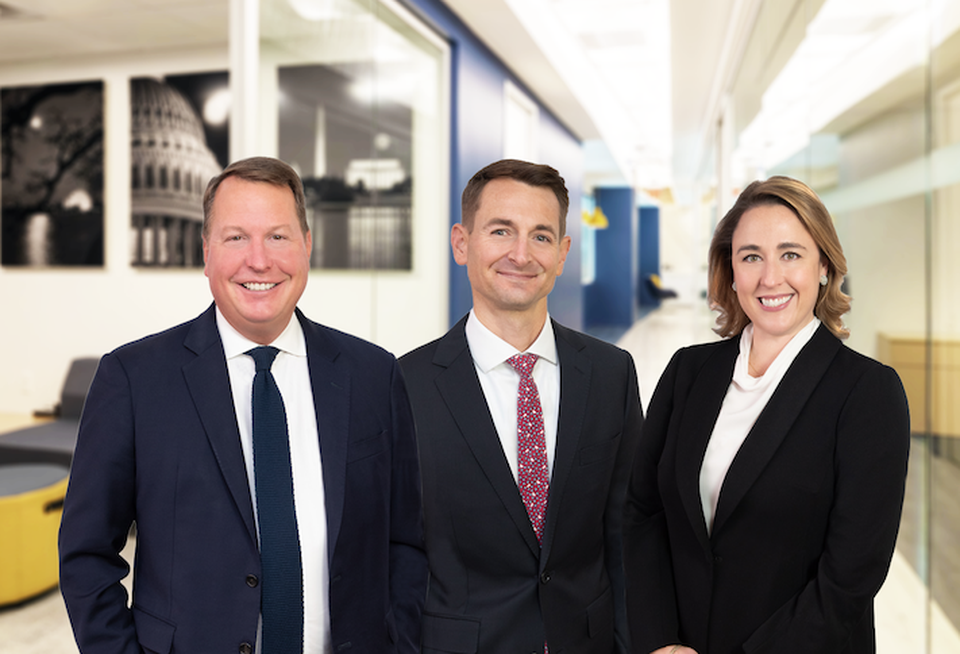 Colliers' Mark Sullivan, Matthew Venos and Martha Naughten.