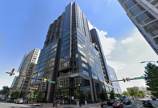 The 4040 Wilson Blvd. building features 12 stories of residential above eight stories of office and two stories of retail. 