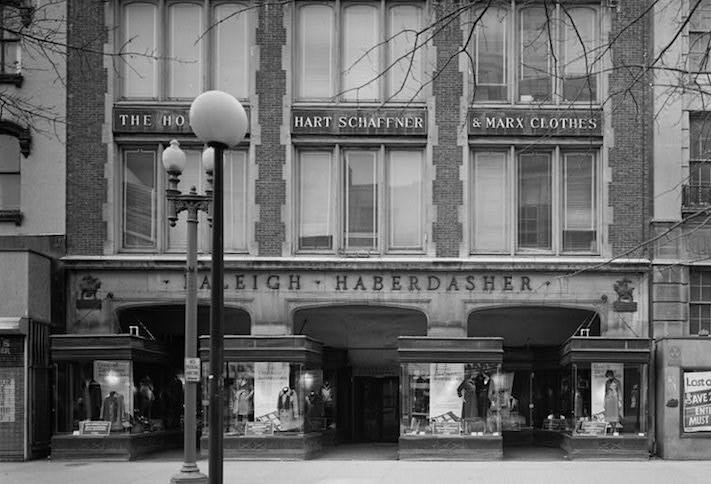 The Raleigh Haberdasher store at 1310 F St. NW, which operated from 1923 to 1971 The Raleigh Haberdasher store at 1310 F St. NW, which operated from 1923 to 1971