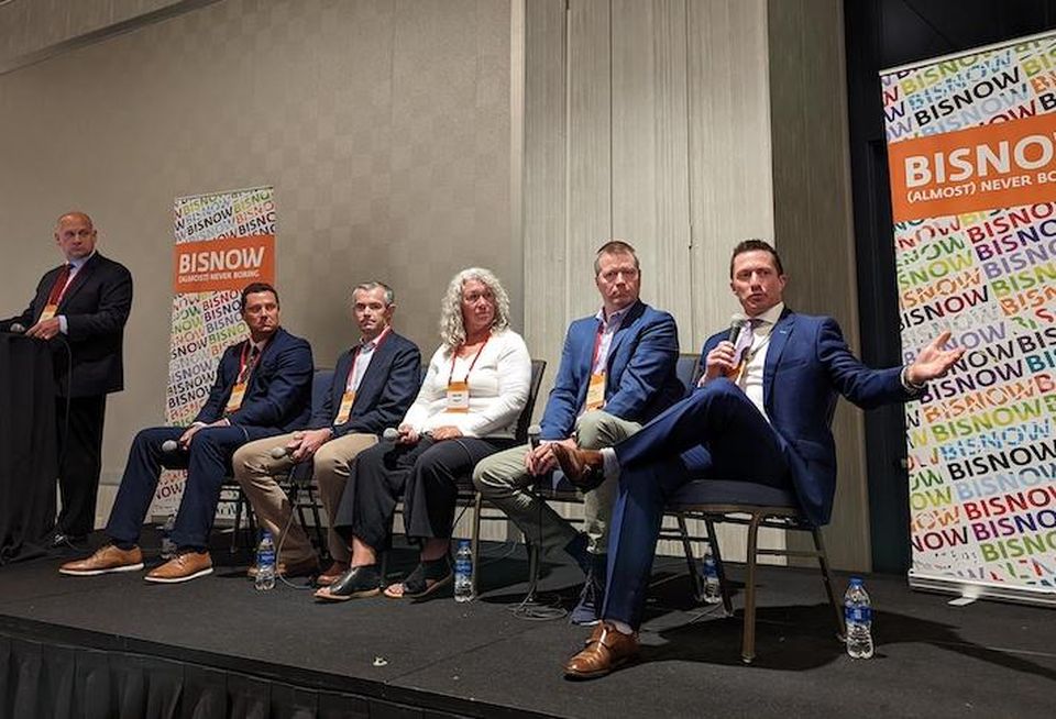 Kenai Capital’s Jules Sherwood Speaks about the state of Colorado’s data center marketat Bisnow’s DICE Denver. He is joined on stage by (From left to right): Greenberg Traurig’s Kemal Hawa, Xcel Energy’s Thomas Bailey, 2211Cortez’s Kristine Fraley, and Element Critical’s Regis Malloy.