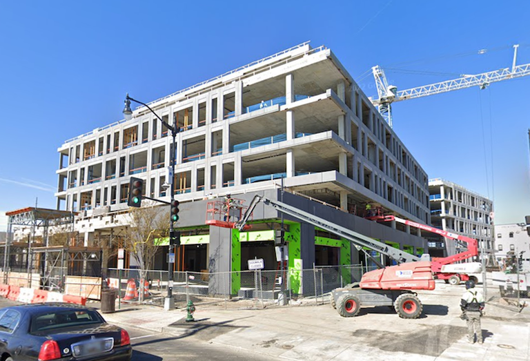 The under-construction Northeast Heights project, pictured in March. 