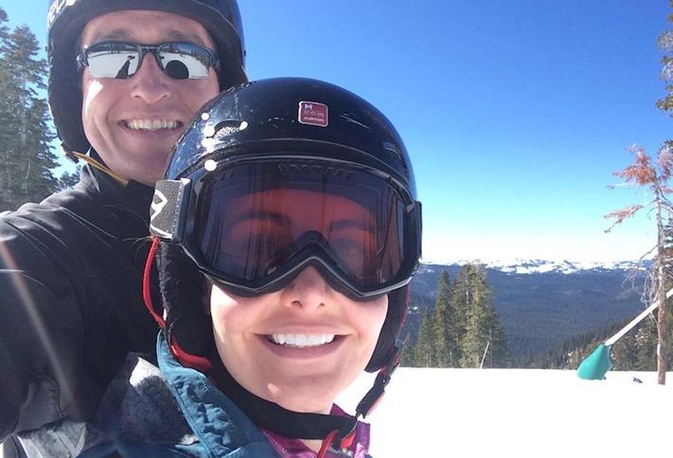 Fore Property Co.'s Jim Sullivan skiing with his wife