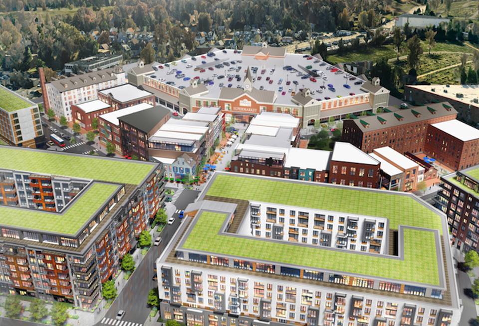 A rendering of Douglas Development's New City DC project
