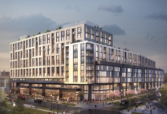 A rendering of the development planned at 300 M St. NE.