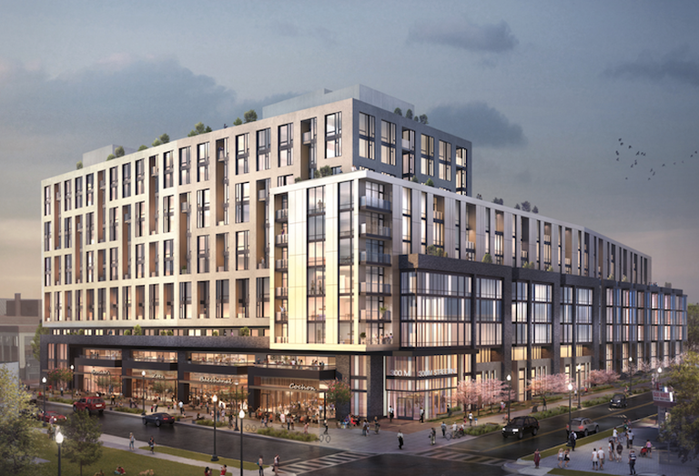 A rendering of the development planned at 300 M St. NE.