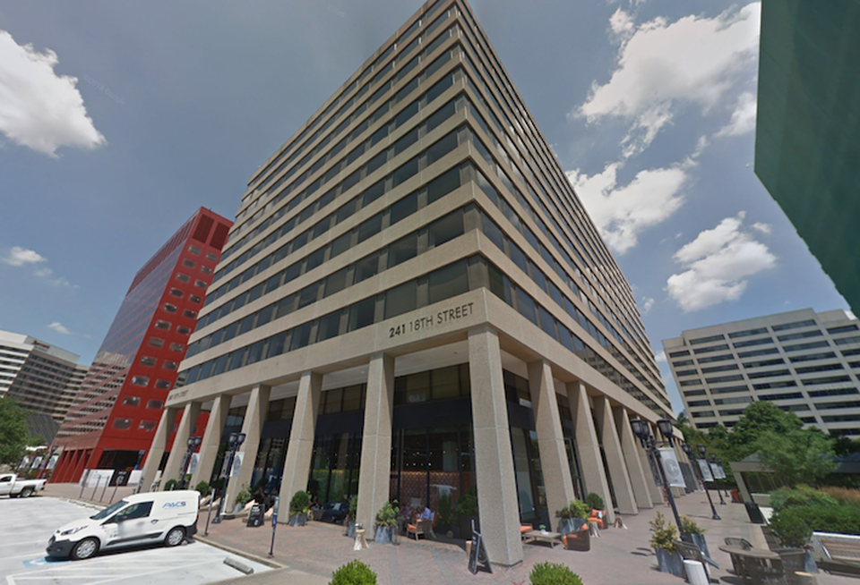 The office building at 241 18th St. South, where Amazon and University of Maryland are leasing space