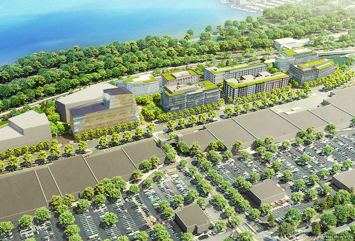 A rendering of the 2M SF development planned for Potomac Yard. 