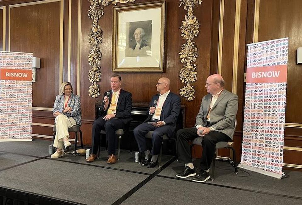 Dana-Farber Cancer Institute's Wendy Gettleman, Beth Israel Deaconess Medical Center's David Flanagan, HGA's Kurt Spiering and Wise Contruction's Shawn Seaman