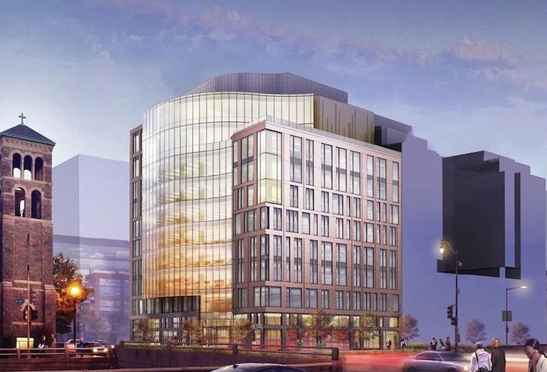 A rendering of the National Association of Broadcasters' new headquarters at One M St. SE. 