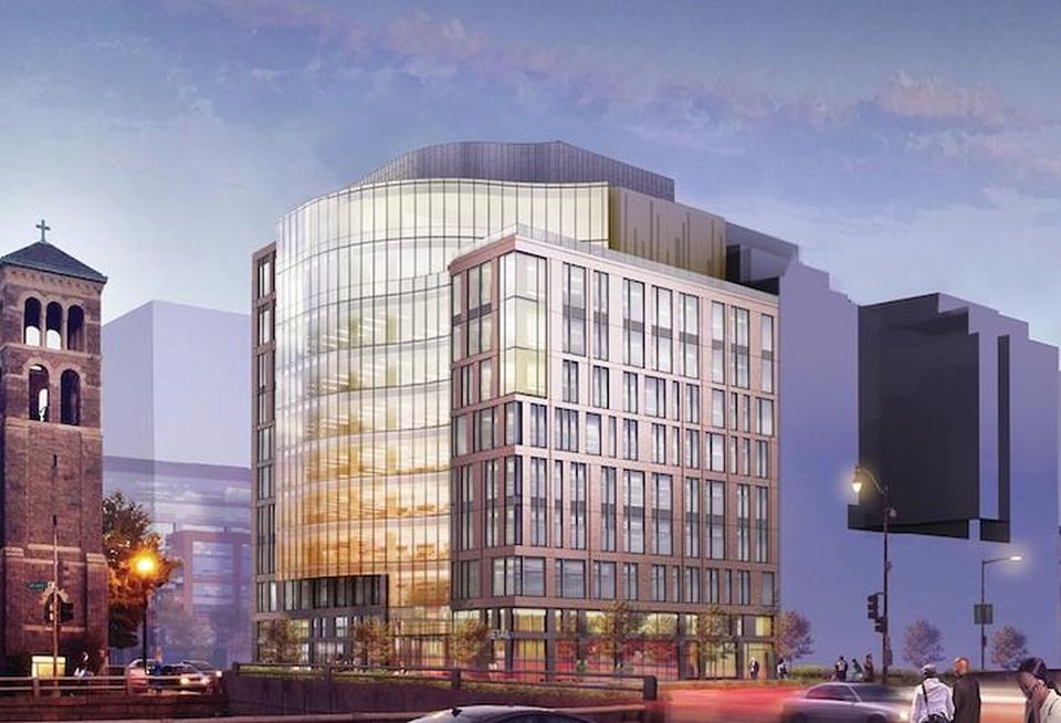 A rendering of the National Association of Broadcasters' new headquarters at One M St. SE.