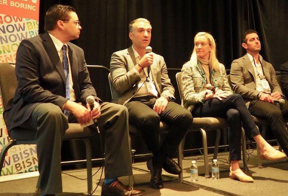 Goulston & Storrs' Corey Wilk, Pod Hotels' Rani Gharbie, Greenworks Lending's Jessica Bailey and Hidrock Properties' Abie Hidary
