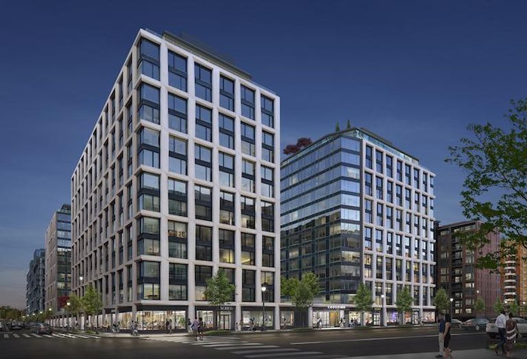 A rendering of Tishman Speyer's 818-unit Crossing development at 949 First St. SE. 
