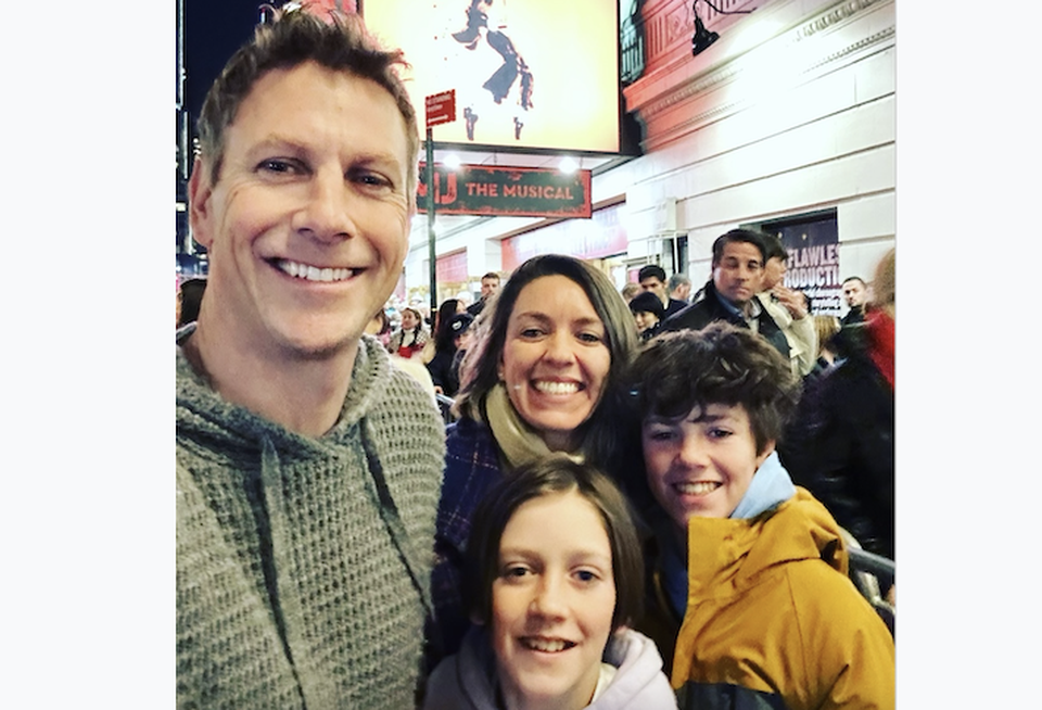 Thibault Manekin and his family.
