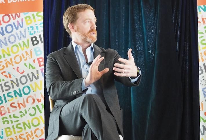 JBG Smith CEO Matt Kelly speaking at Bisnow's Amazon HQ2-Apalooza in February 2019.