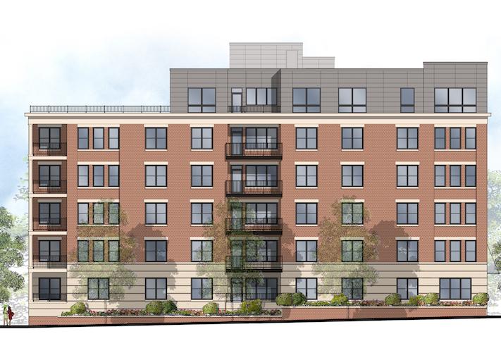 A rendering of the condo project planned at 2551 Main Line Blvd. in Alexandria
