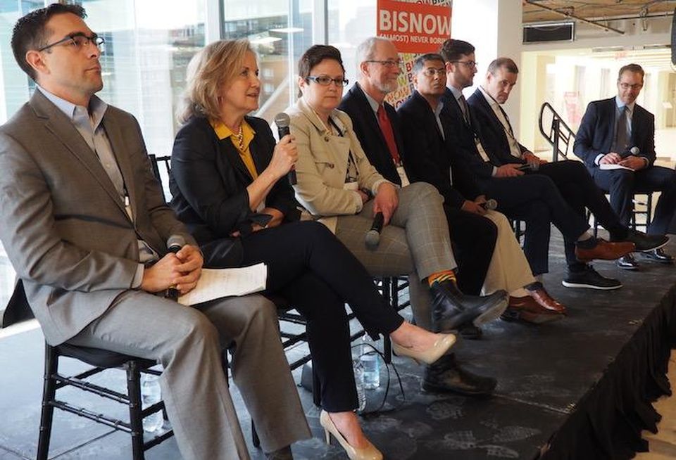 Winnco Development's Darien Crimmin, Brookfield's Jackie Duke, Pepco Holdings' Dana Small, Jubilee Housing's Martin Mellet, Amidus Consulting's Pranay Kohli, WashREIT's Matt Praske, Oxford Properties' Chris Mundy and Nixon Peabody's Jeff Lesk