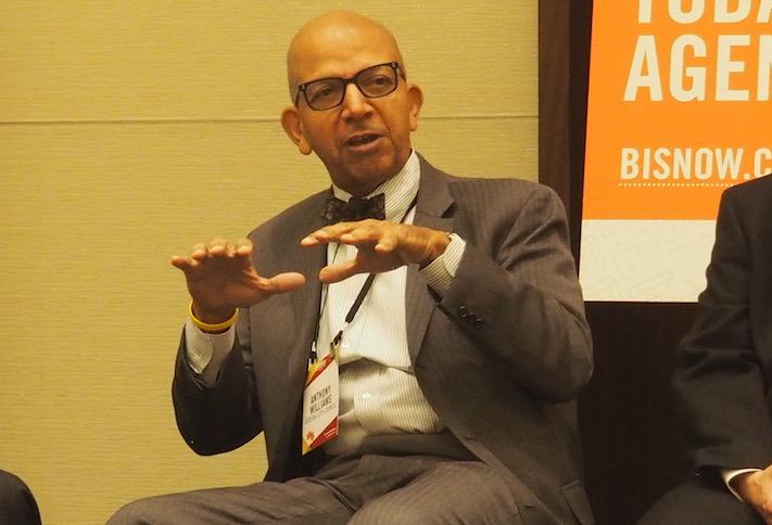 Former D.C. Mayor Anthony Williams, now CEO of the Federal City Council, speaking at a 2017 Bisnow event. 