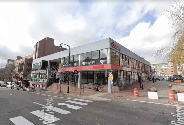 The Crimson Galeria retail property at 57 John F. Kennedy St. in Harvard Square. 