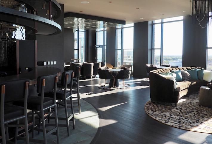 One of the indoor lounge areas in The Boro's apartment buildings