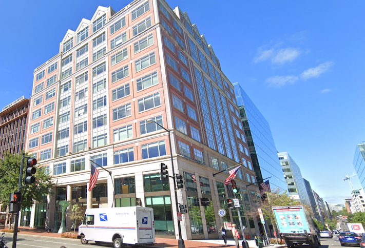 The building at 2001 Pennsylvania Ave. NW where NBBJ is opening an office.