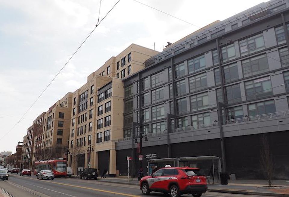 The Avec building on H Street NE, between 8th and 10th streets. 